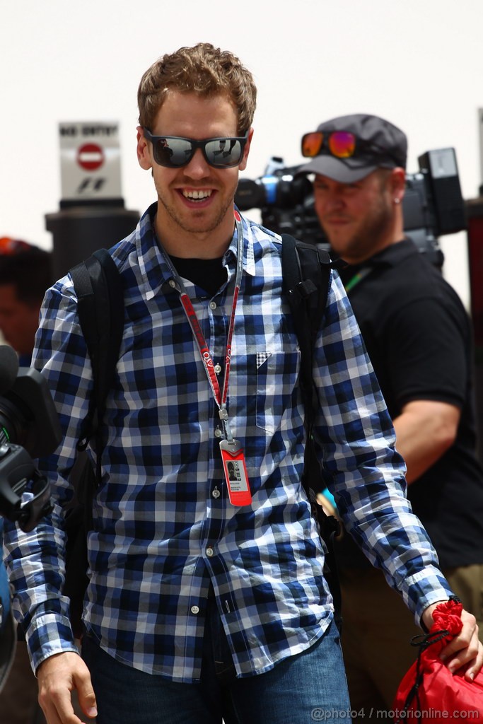 GP BAHRAIN, 19.04.2012- Sebastian Vettel (GER) Red Bull Racing RB8