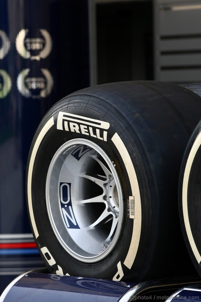 GP BAHRAIN, 19.04.2012-  Pirelli Tyree e OZ Wheels 