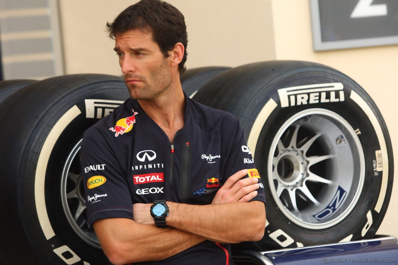 GP BAHRAIN, 19.04.2012-  Mark Webber (AUS) Red Bull Racing RB8