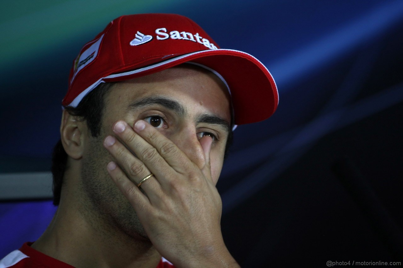 GP BAHRAIN, 19.04.2012-  Conferenza Stampa, Felipe Massa (BRA) Ferrari F2012 