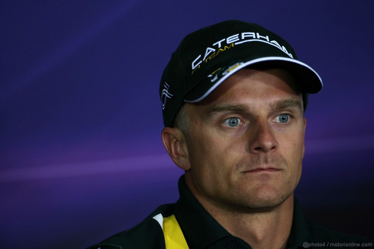 GP BAHRAIN, 19.04.2012-  Conferenza Stampa, Heikki Kovalainen (FIN) Caterham F1 Team CT01