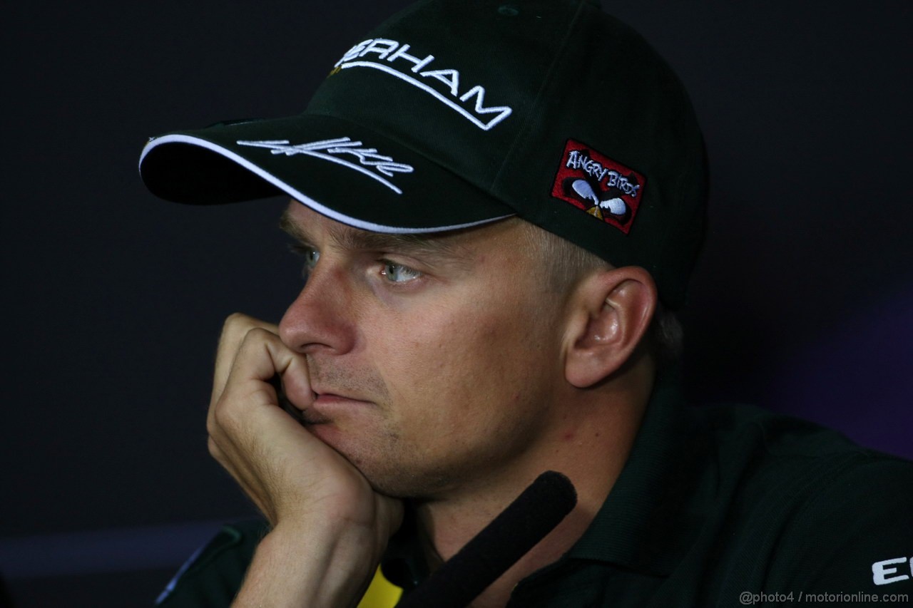 GP BAHRAIN, 19.04.2012-  Conferenza Stampa, Heikki Kovalainen (FIN) Caterham F1 Team CT01 