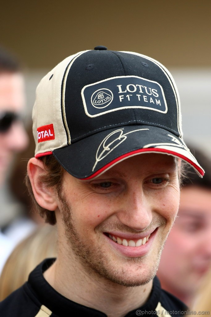 GP BAHRAIN, 19.04.2012- Romain Grosjean (FRA) Lotus F1 Team E20 