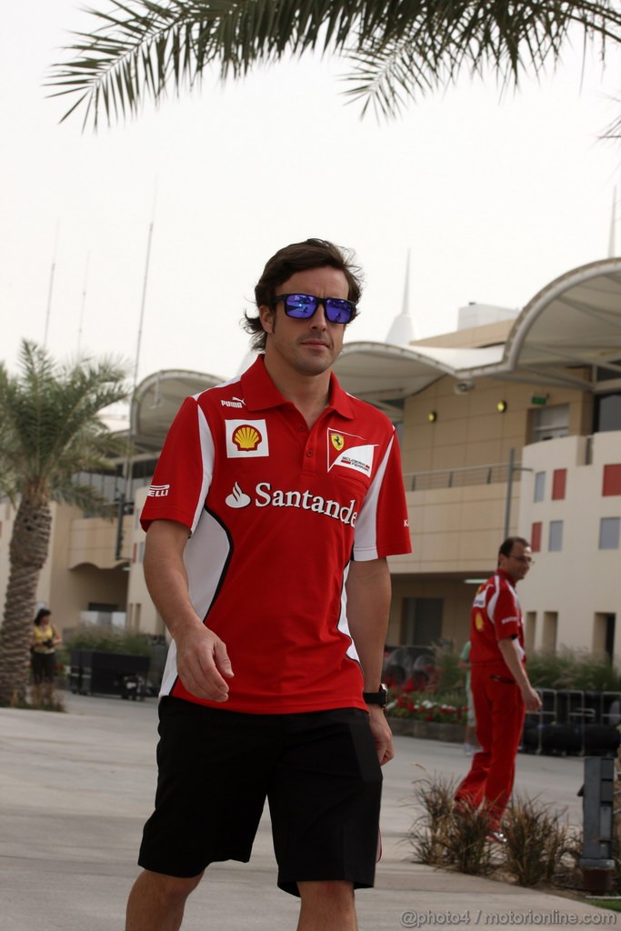 GP BAHRAIN, 19.04.2012-  Fernando Alonso (ESP) Ferrari F2012