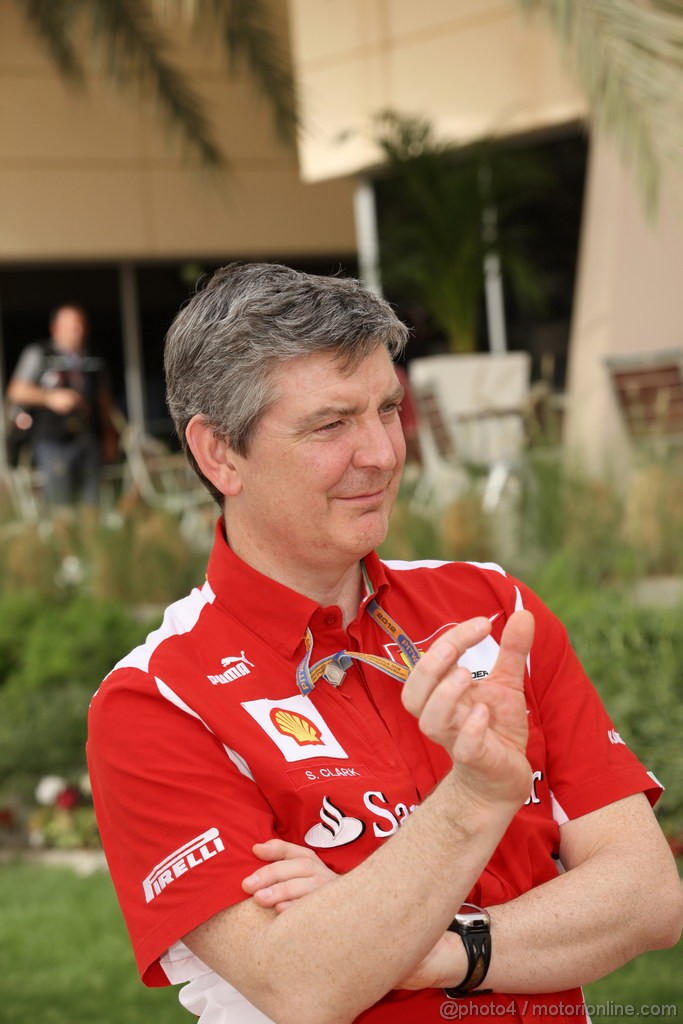 GP BAHRAIN, 19.04.2012-  Steve Clark (GBR), Head of Track Engineers, Ferrari