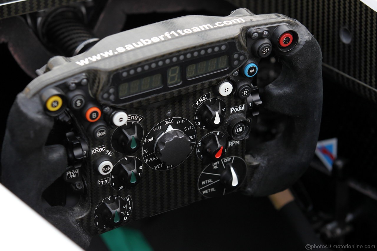 GP BAHRAIN, 19.04.2012- Sauber F1 Team C31 Steering wheel 