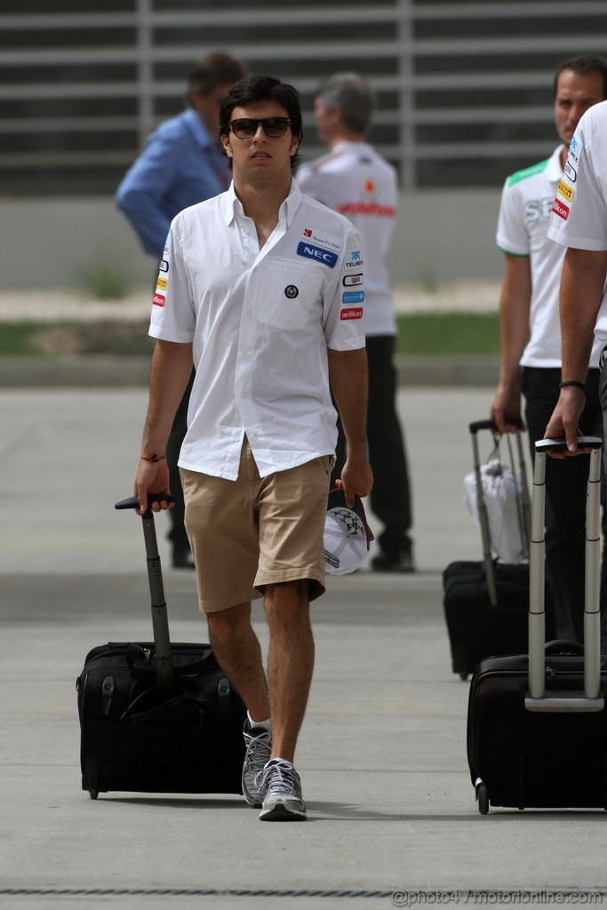 GP BAHRAIN, 21.04.2012- Sergio Prez (MEX) Sauber F1 Team C31 