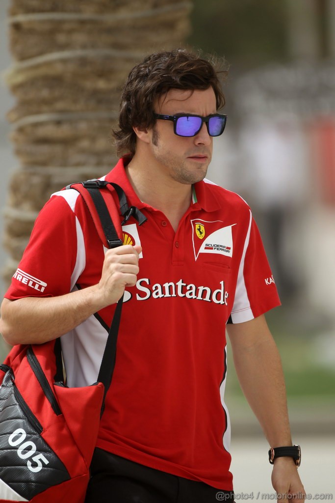 GP BAHRAIN, 21.04.2012- Fernando Alonso (ESP) Ferrari F2012 