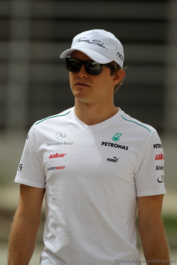 GP BAHRAIN, 21.04.2012- Nico Rosberg (GER) Mercedes AMG F1 W03