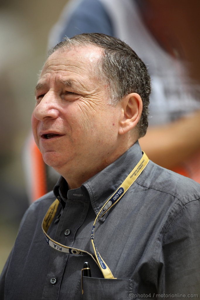 GP BAHRAIN, 21.04.2012- Jean Todt (FRA), President FIA