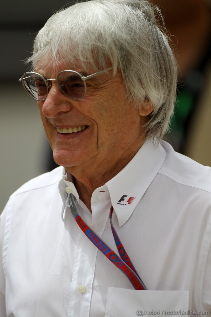 GP BAHRAIN, 21.04.2012- Bernie Ecclestone (GBR), President e CEO of Formula One Management  