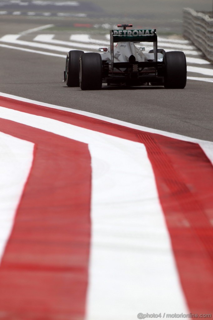 GP BAHRAIN, 21.04.2012- Prove Libere 3, Michael Schumacher (GER) Mercedes AMG F1 W03 