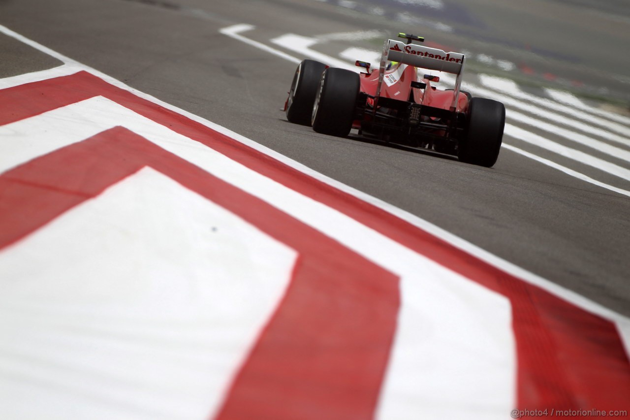 GP BAHRAIN, 21.04.2012- Prove Libere 3, Felipe Massa (BRA) Ferrari F2012 