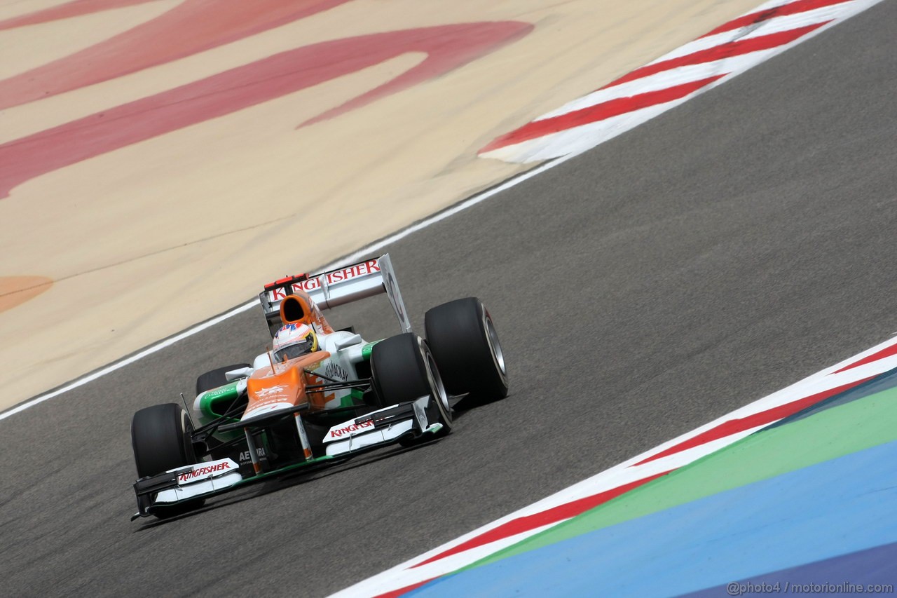GP BAHRAIN, 21.04.2012- Prove Libere 3, Paul di Resta (GBR) Sahara Force India F1 Team VJM05 