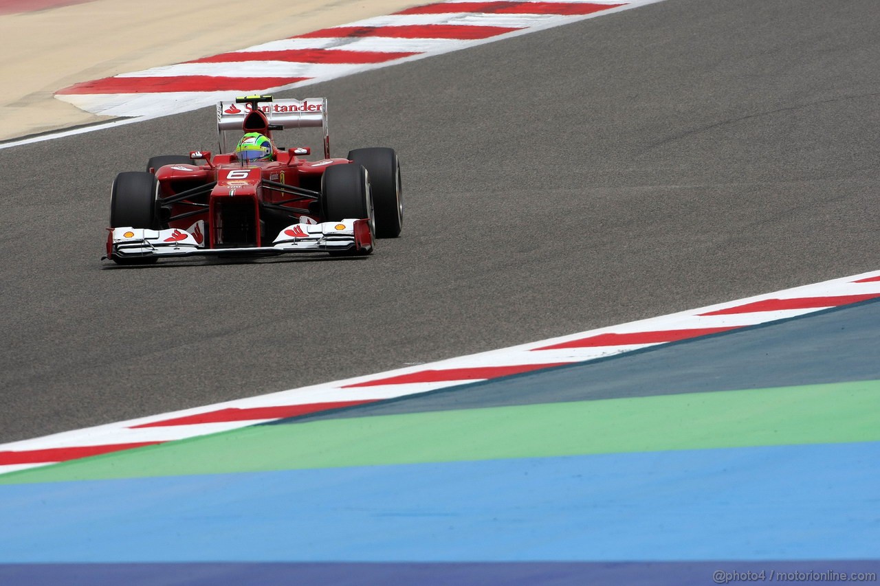 GP BAHRAIN, 21.04.2012- Prove Libere 3, Felipe Massa (BRA) Ferrari F2012 