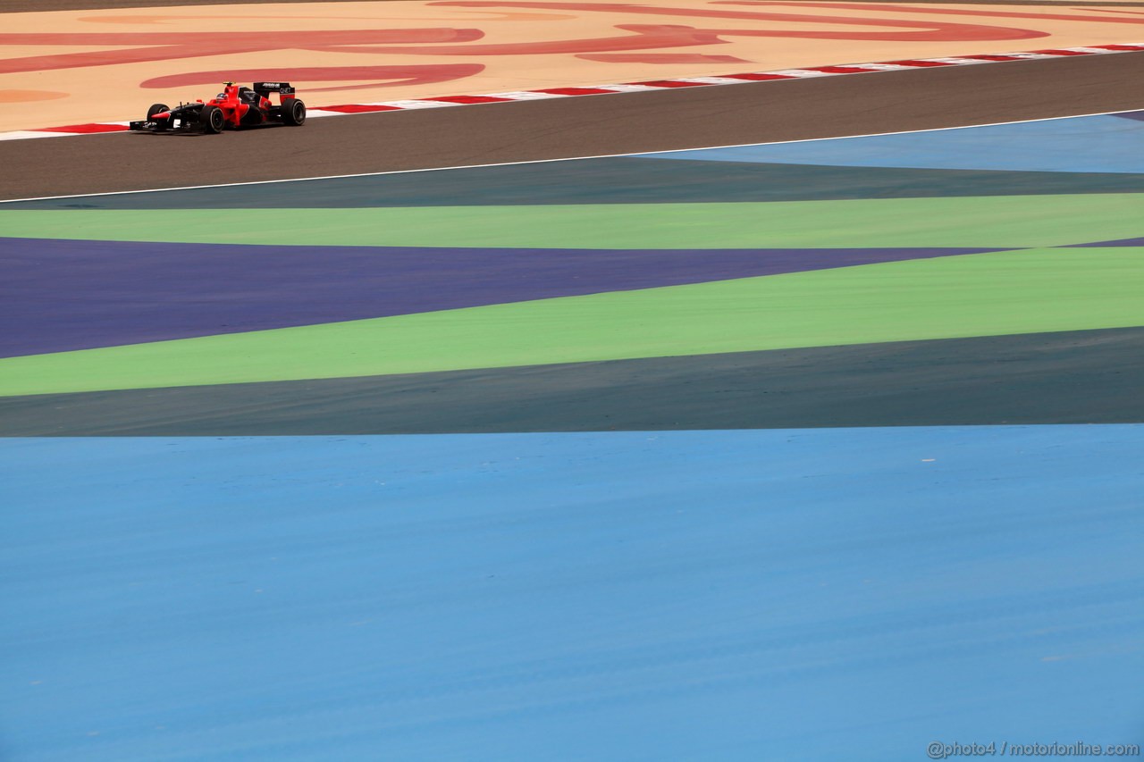 GP BAHRAIN, 21.04.2012- Prove Libere 3, Charles Pic (FRA) Marussia F1 Team MR01 