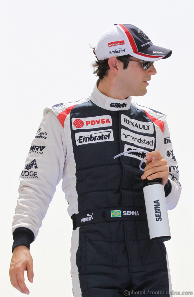 GP BAHRAIN, 21.04.2012- Prove Libere 3, Bruno Senna (BRA) Williams F1 Team FW34 