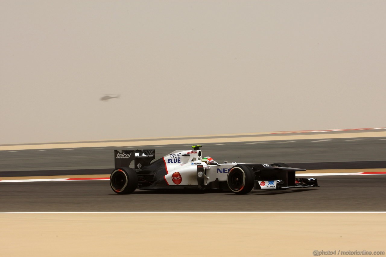 GP BAHRAIN, 20.04.2012- Prove Libere 3, Sergio Prez (MEX) Sauber F1 Team C31 