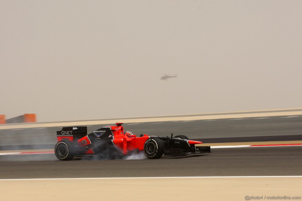 GP BAHRAIN, 20.04.2012- Prove Libere 3, Timo Glock (GER) Marussia F1 Team MR01 