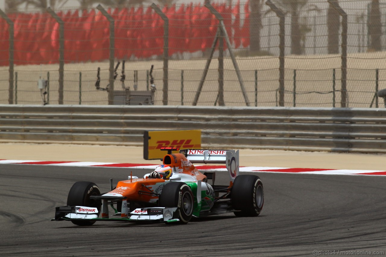 GP BAHRAIN, 20.04.2012- Prove Libere 3, Paul di Resta (GBR) Sahara Force India F1 Team VJM05 