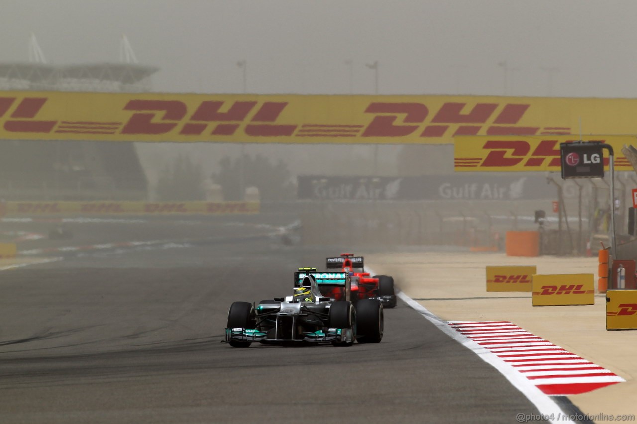 GP BAHRAIN, 20.04.2012- Prove Libere 3, Nico Rosberg (GER) Mercedes AMG F1 W03 