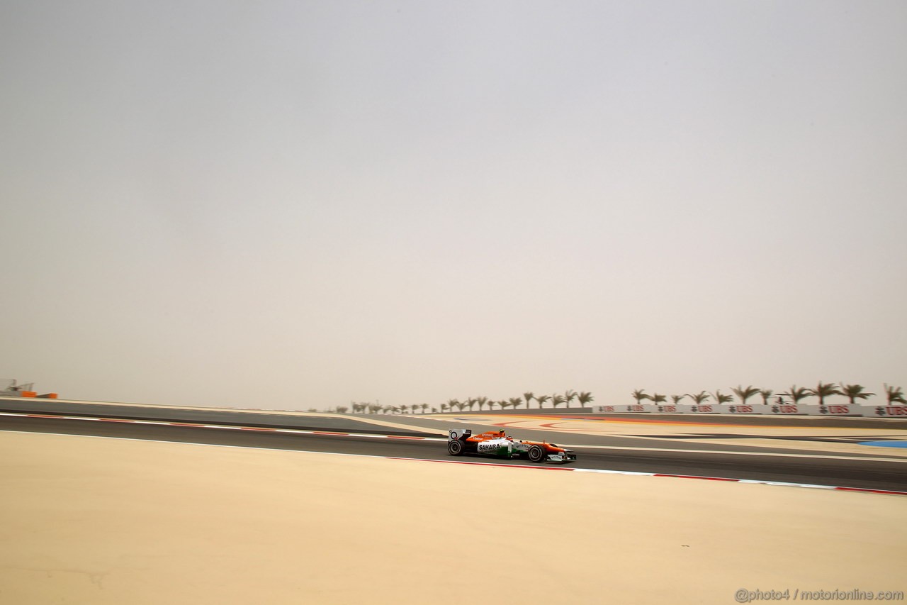 GP BAHRAIN, 20.04.2012- Prove Libere 3, Nico Hulkenberg (GER) Sahara Force India F1 Team VJM05 