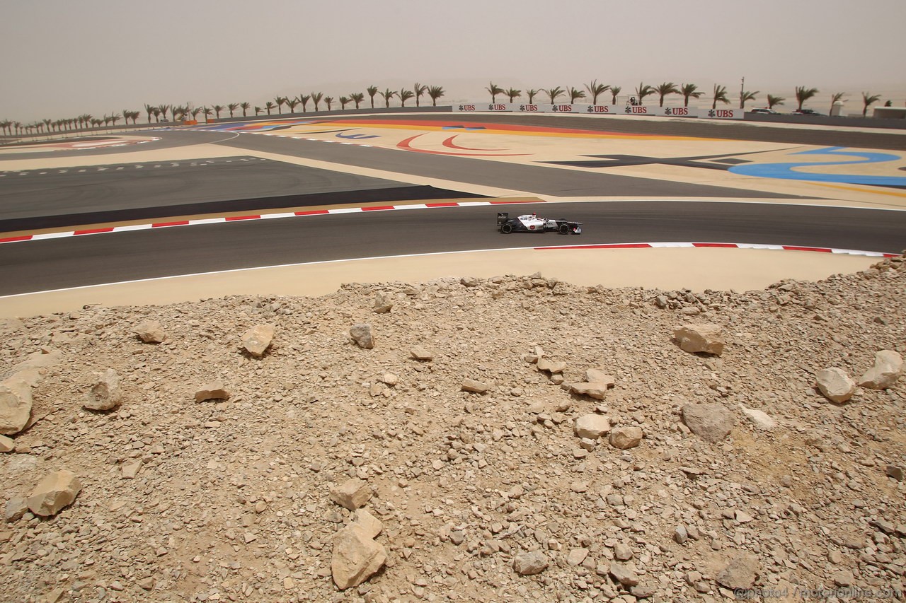 GP BAHRAIN, 20.04.2012- Prove Libere 3, Kamui Kobayashi (JAP) Sauber F1 Team C31 