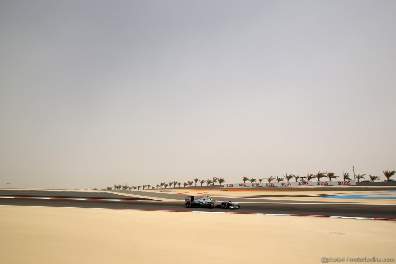 GP BAHRAIN, 20.04.2012- Prove Libere 3, Nico Rosberg (GER) Mercedes AMG F1 W03 