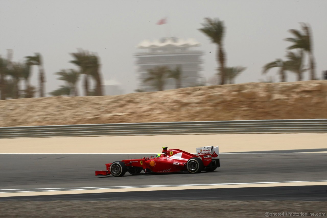 GP BAHRAIN, 20.04.2012- Prove Libere 3, Felipe Massa (BRA) Ferrari F2012 