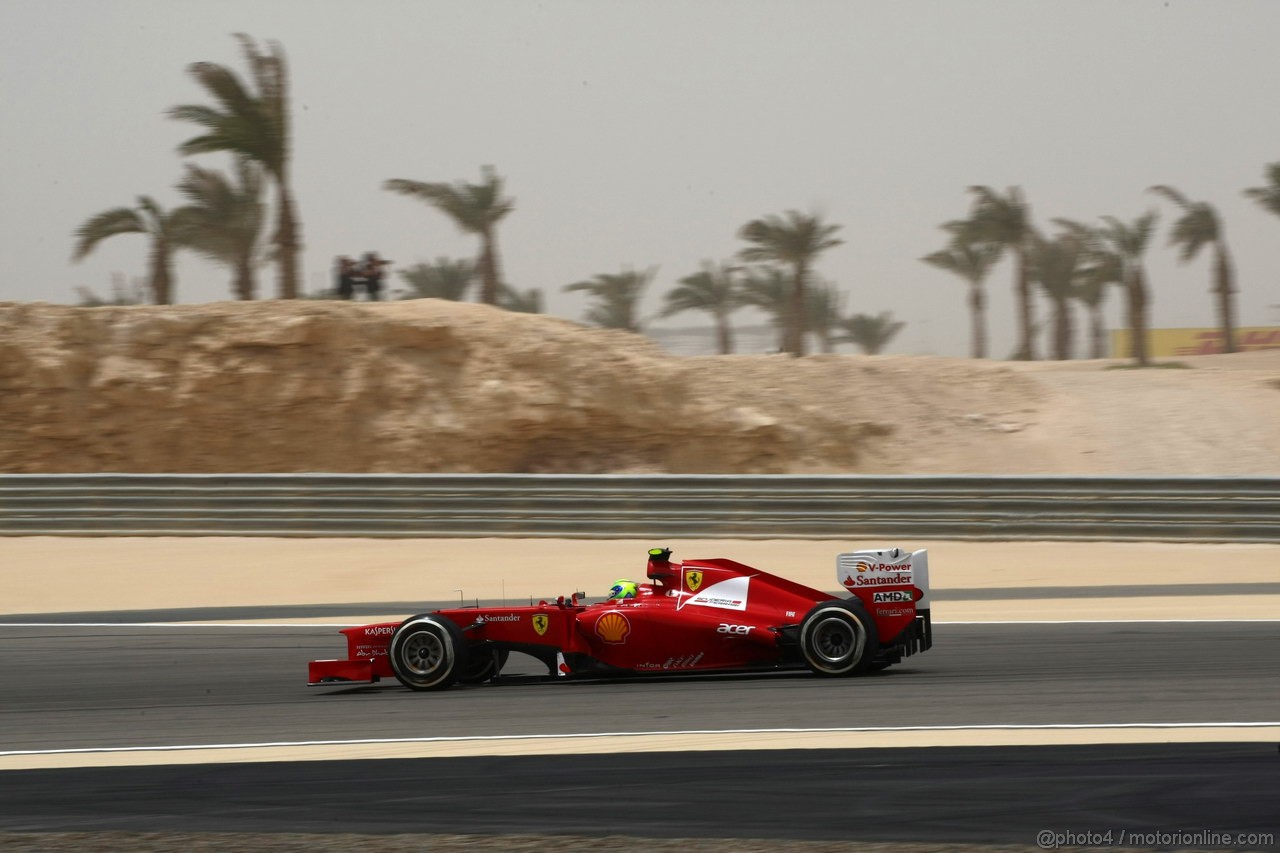 GP BAHRAIN, 20.04.2012- Prove Libere 3, Felipe Massa (BRA) Ferrari F2012 