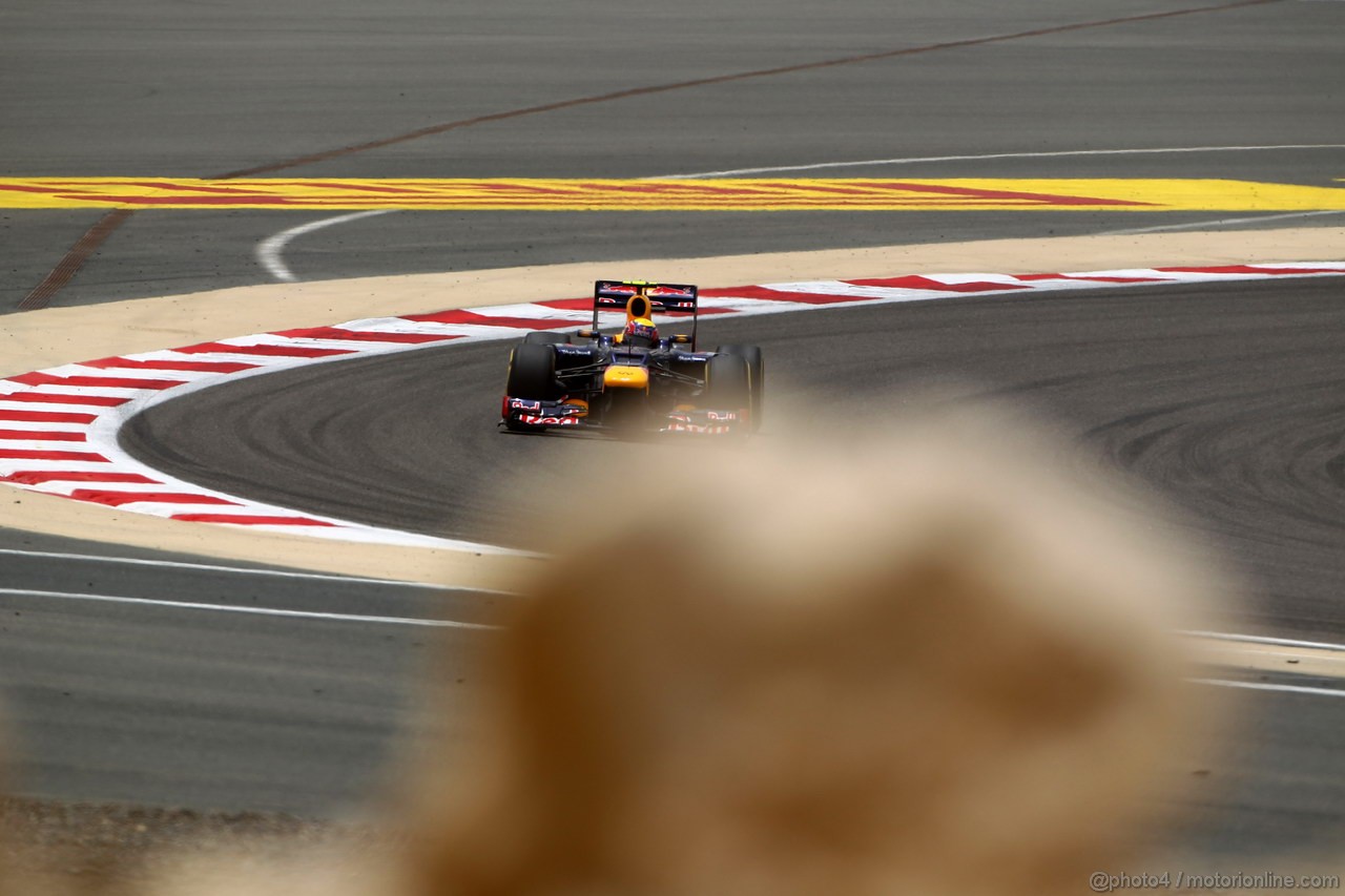 GP BAHRAIN, 20.04.2012- Prove Libere 3, Mark Webber (AUS) Red Bull Racing RB8 