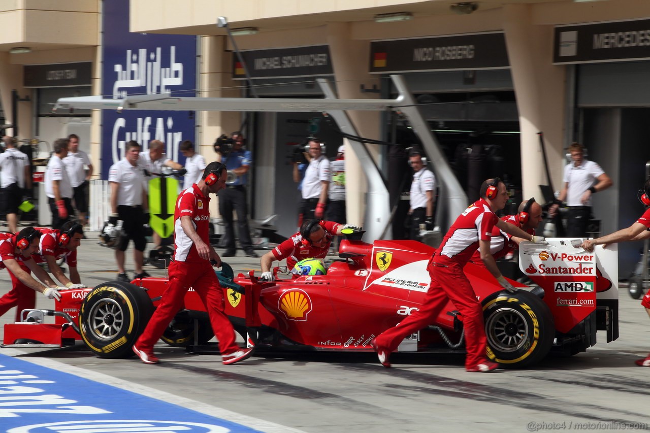 GP BAHRAIN, 21.04.2012.- Qualifiche, Felipe Massa (BRA) Ferrari F2012 