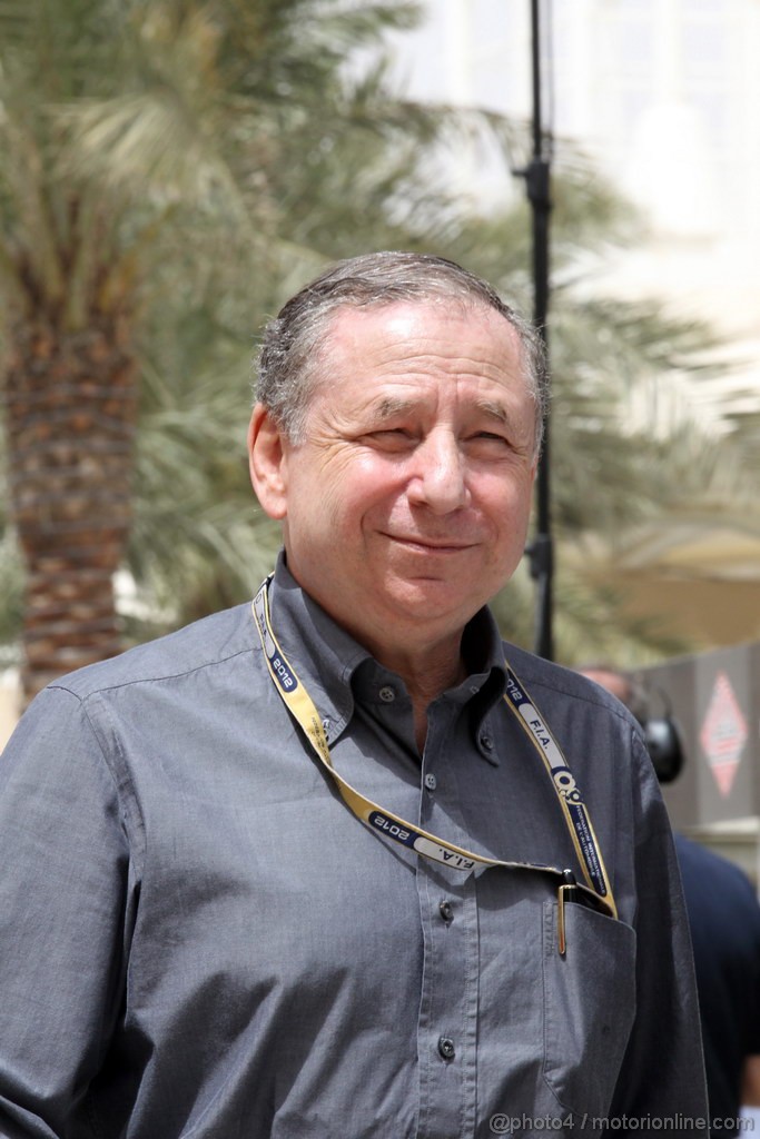 GP BAHRAIN, 21.04.2012.- Qualifiche, Jean Todt (FRA), President FIA 