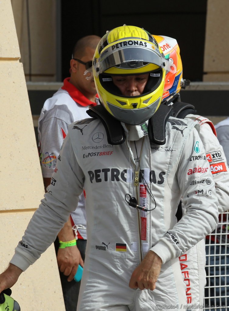 GP BAHRAIN, 21.04.2012.- Qualifiche, Nico Rosberg (GER) Mercedes AMG F1 W03 