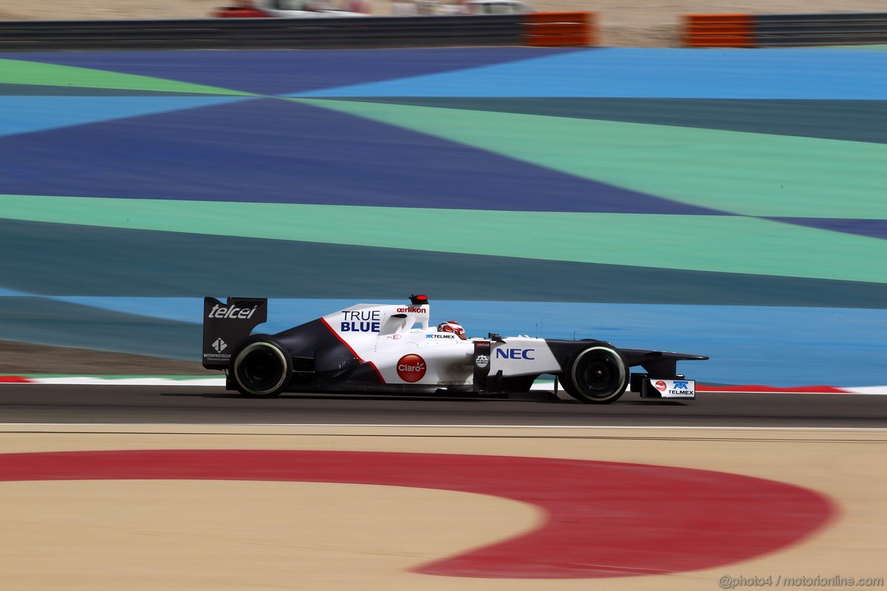 GP BAHRAIN, 21.04.2012.- Qualifiche, Kamui Kobayashi (JAP) Sauber F1 Team C31 