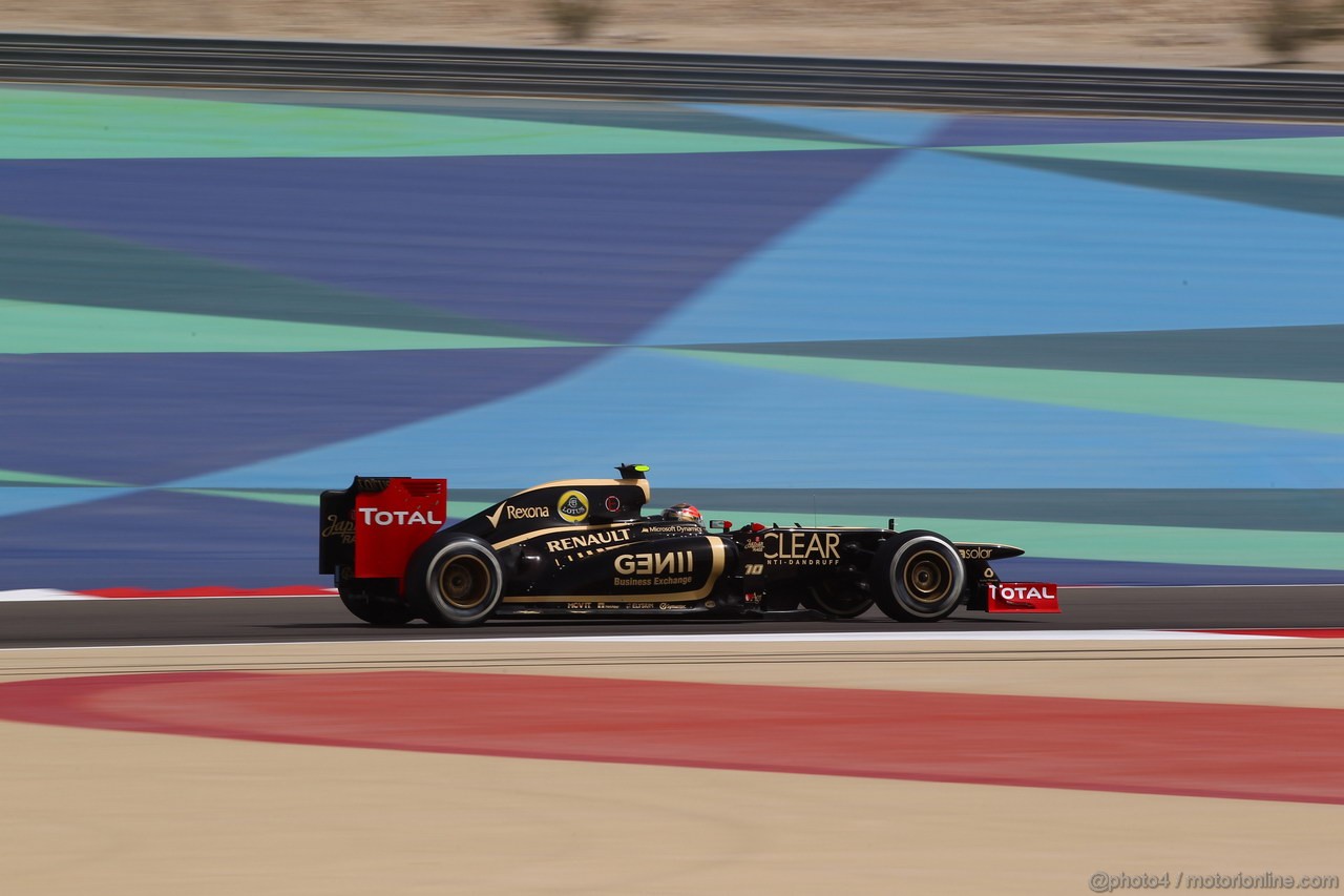 GP BAHRAIN, 21.04.2012.- Qualifiche, Romain Grosjean (FRA) Lotus F1 Team E20 