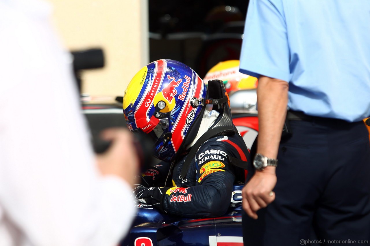 GP BAHRAIN, 21.04.2012.- Qualifiche, Mark Webber (AUS) Red Bull Racing RB8 