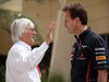GP BAHRAIN, 21.04.2012- Bernie Ecclestone (GBR), President e CEO of Formula One Management e Christian Horner (GBR), Red Bull Racing, Sporting Director 