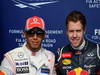 GP BAHRAIN, 21.04.2012.- Qualifiche, Sebastian Vettel (GER) Red Bull Racing RB8 pole position, Lewis Hamilton (GBR) McLaren Mercedes MP4-27 secondo 