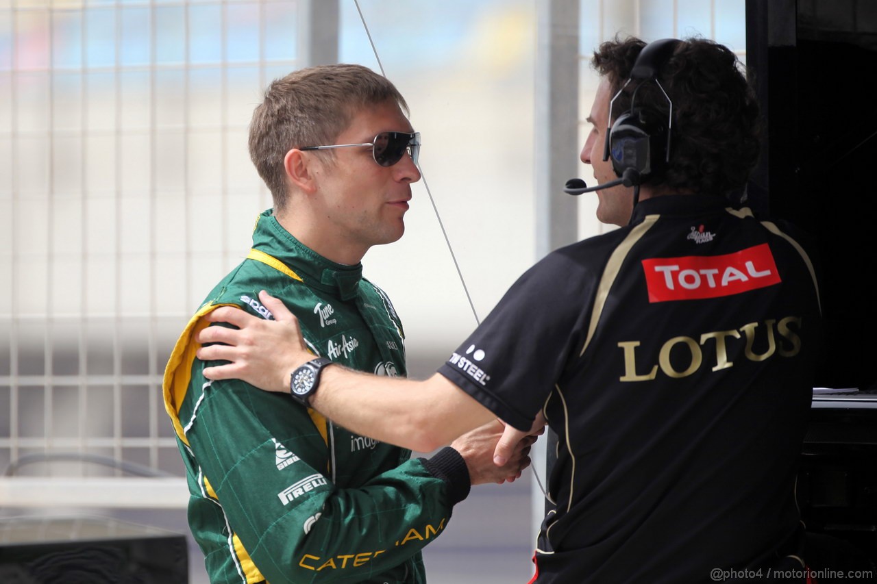 GP BAHRAIN, 20.04.2012- Prove Libere 1, Vitaly Petrov (RUS) Caterham F1 Team CT01 