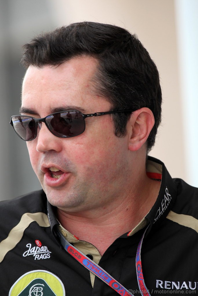 GP BAHRAIN, 20.04.2012- Prove Libere 1, Eric Boullier (FRA), Team Manager, Lotus F1 Team 
