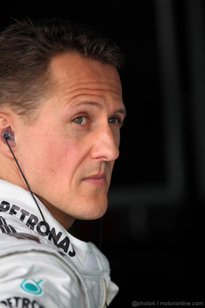 GP BAHRAIN, 20.04.2012- Prove Libere 1, Michael Schumacher (GER) Mercedes AMG F1 W03