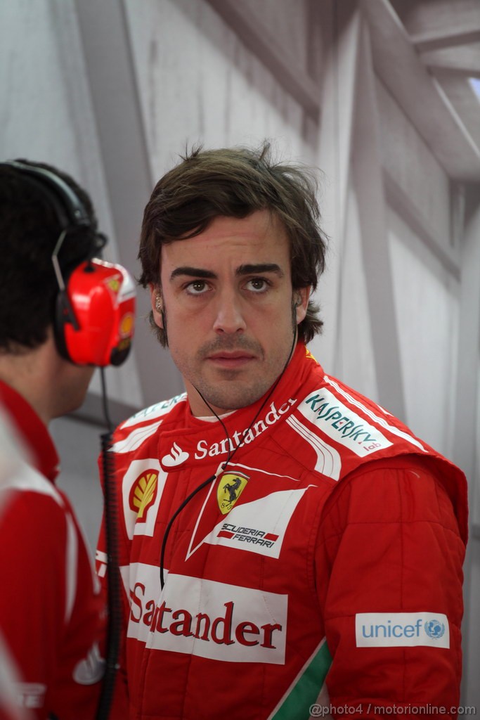 GP BAHRAIN, 20.04.2012- Prove Libere 1, Fernando Alonso (ESP) Ferrari F2012