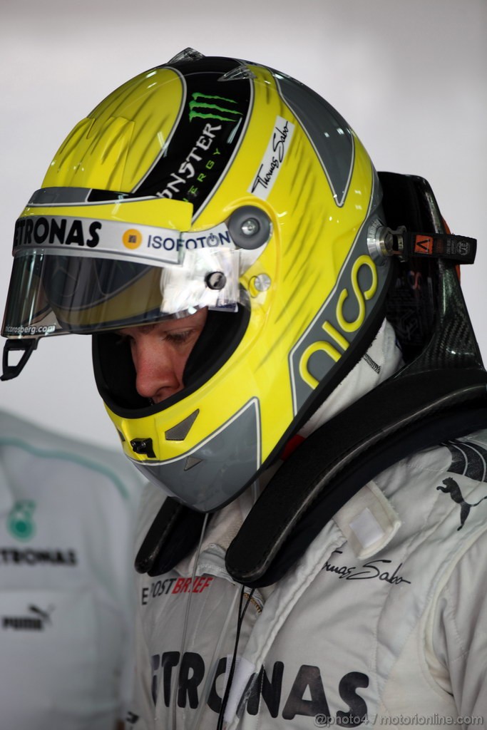 GP BAHRAIN, 20.04.2012- Prove Libere 1, Nico Rosberg (GER) Mercedes AMG F1 W03