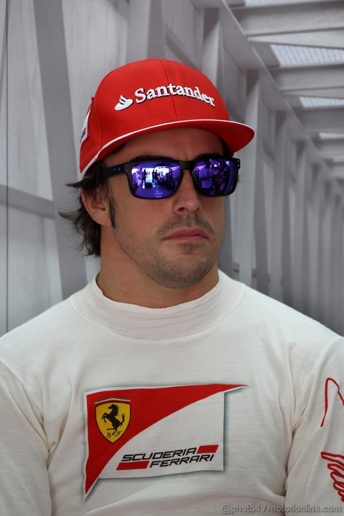 GP BAHRAIN, 20.04.2012- Prove Libere 1, Fernando Alonso (ESP) Ferrari F2012