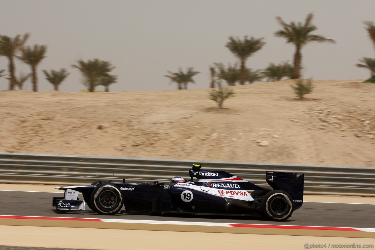 GP BAHRAIN, 20.04.2012- Prove Libere 1, Valtteri Bottas (FIN), Williams F1 Team FW34, Tet driver
