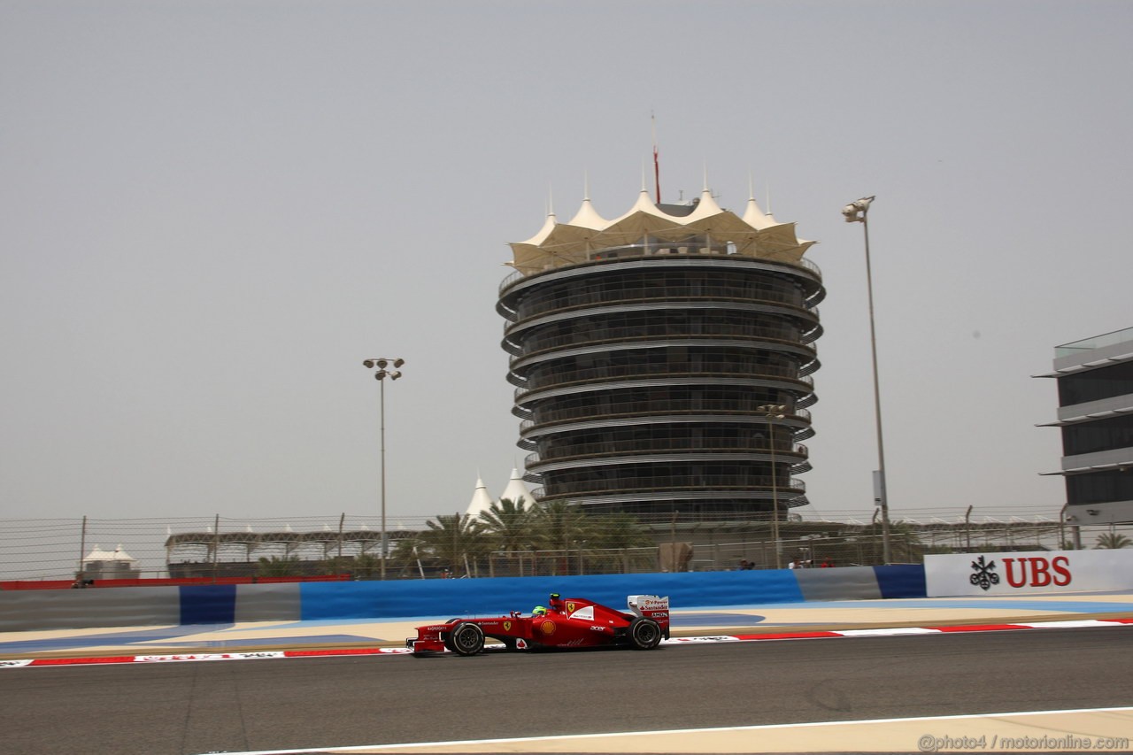 GP BAHRAIN, 20.04.2012- Prove Libere 1, Felipe Massa (BRA) Ferrari F2012 