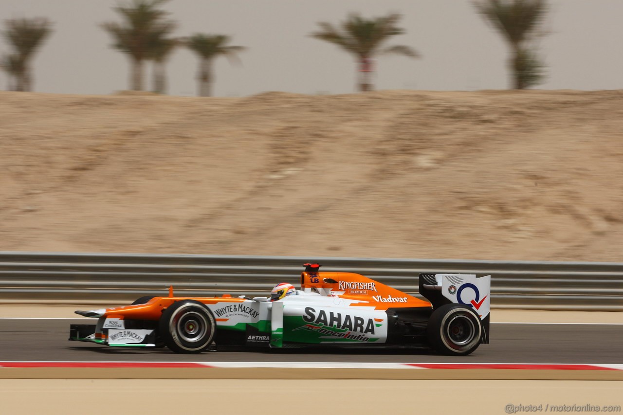 GP BAHRAIN, 20.04.2012- Prove Libere 1, Paul di Resta (GBR) Sahara Force India F1 Team VJM05 