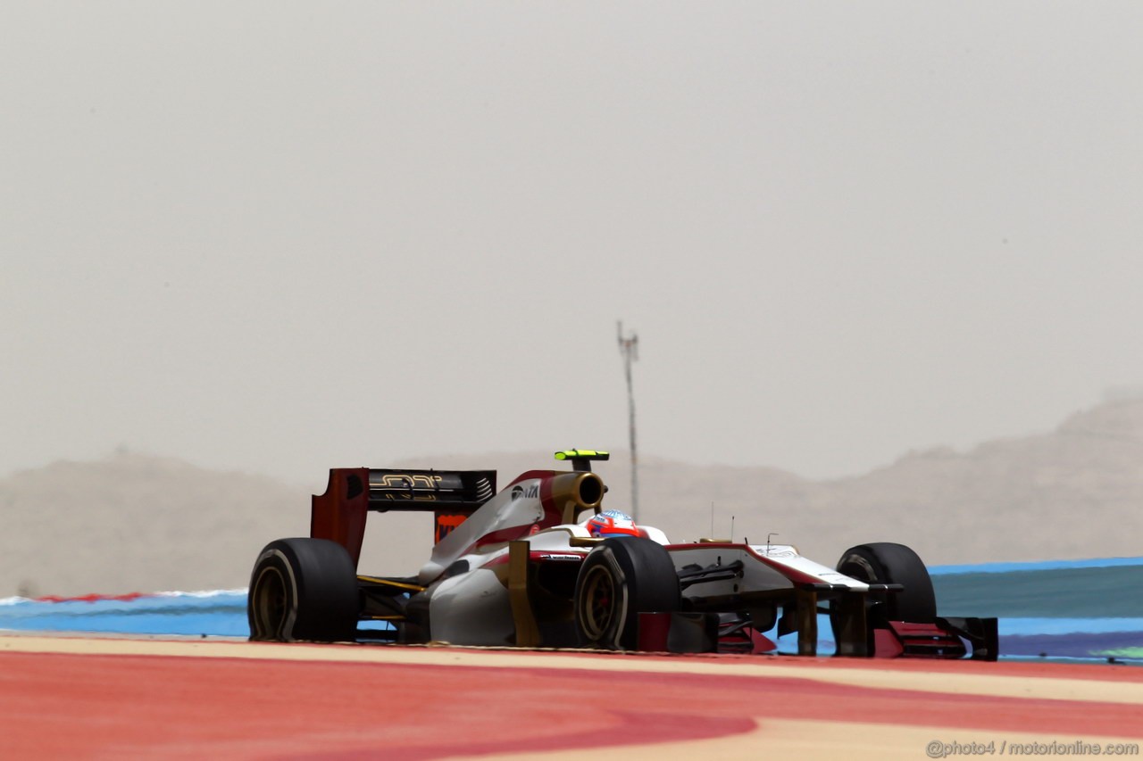 GP BAHRAIN, 20.04.2012- Prove Libere 1, Narain Karthikeyan (IND) HRT Formula 1 Team F112 
