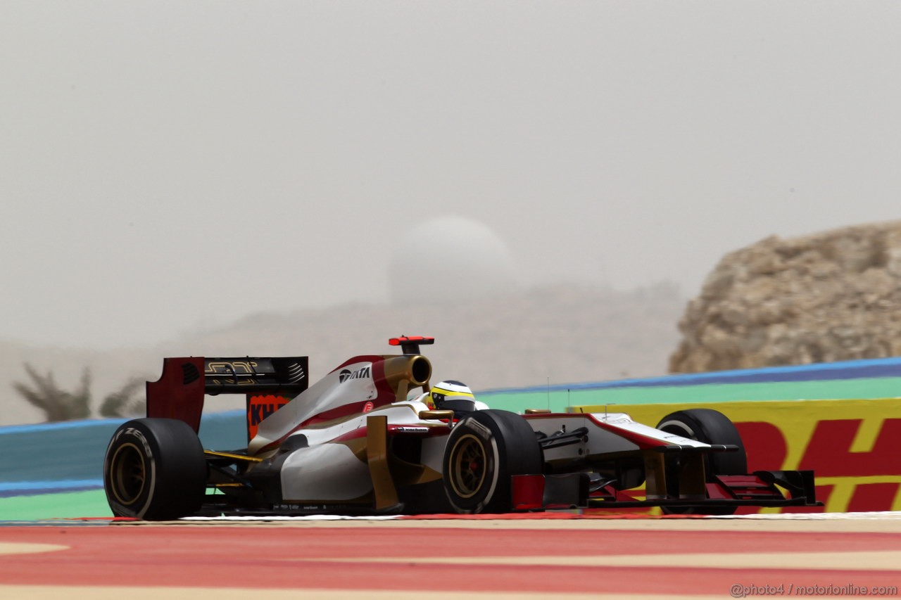 GP BAHRAIN, 20.04.2012- Prove Libere 1, Pedro de la Rosa (ESP) HRT Formula 1 Team F112 